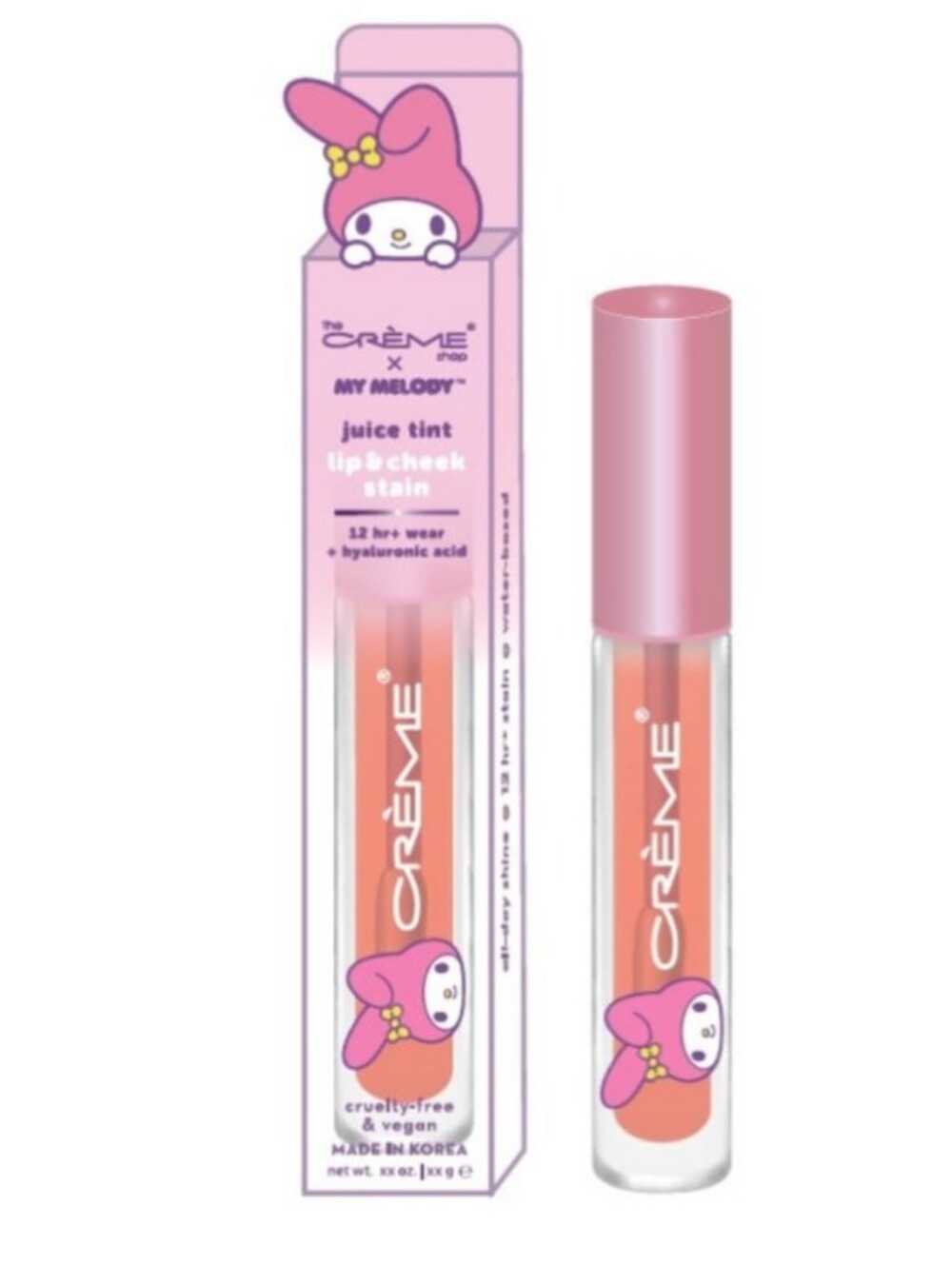 The Crème Shop x My Melody Juice Tint Lip & Cheek Stain shade Cookie Crush